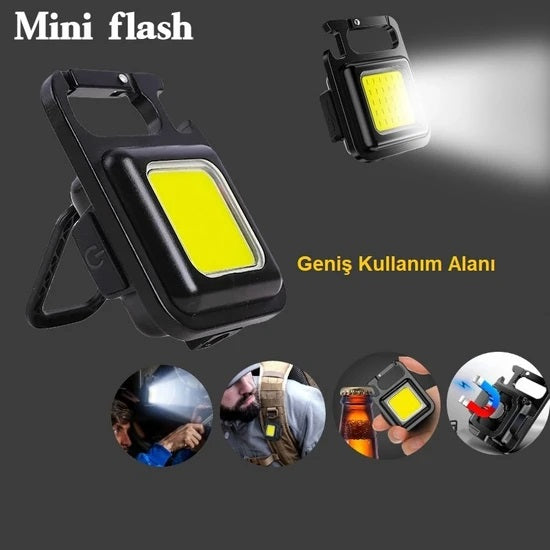 30 Ledli Mıknatıslı Mini Anahtarlık Flash Kamp Lambası 1