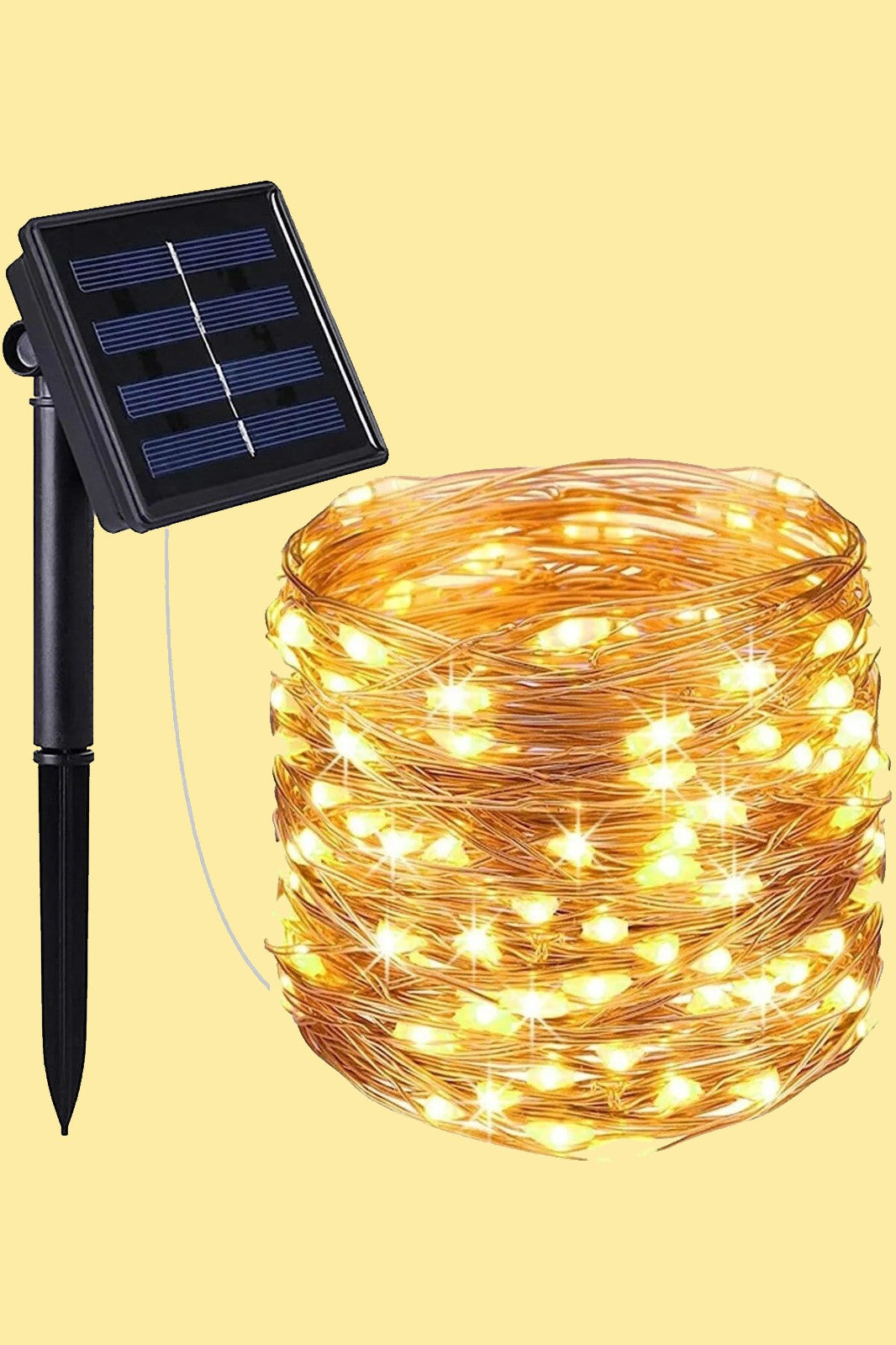 Güneş Enerjili 200 LED Dış Mekan Aydınlatma Şeridi 1