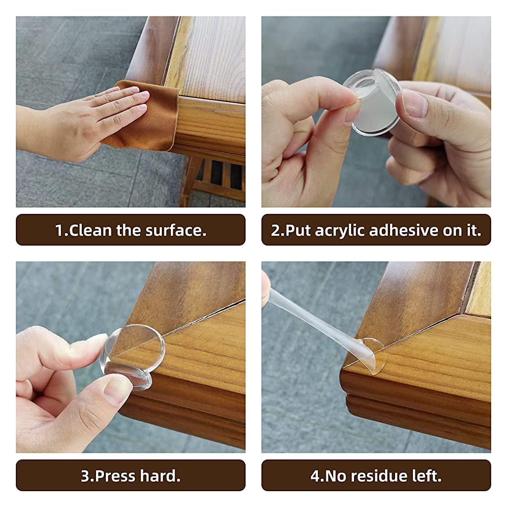 Silikon Şeffaf Masa Kenarı Köşe Koruması 1