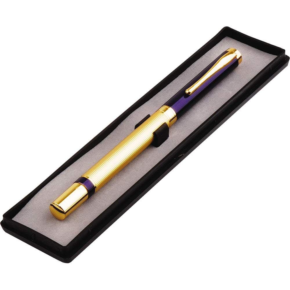 Kutulu Lacivert Gold Tasarım Roller Kalem 2