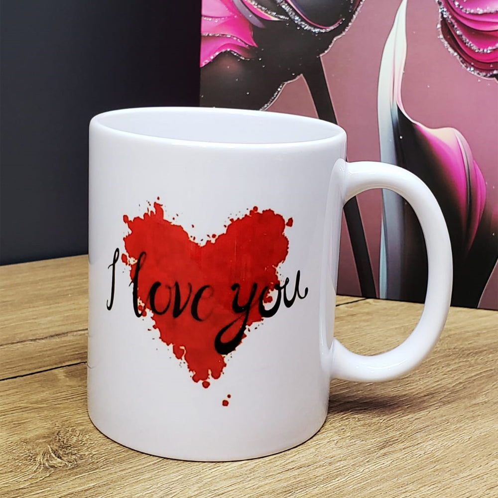 I Love You Tasarımlı Kupa Bardak 1