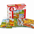 2488 MEVSİMLER SÜPER RENKLİ PUZZLE 4LÜ 1