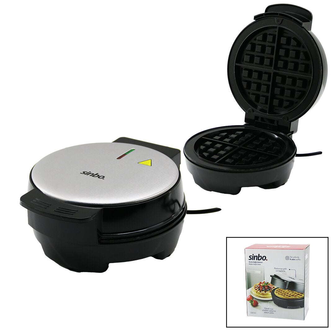 Sinbo Belçika Waffle Makinesi - 4 Waffle Kapasiteli - Yapışmaz Plaka 1
