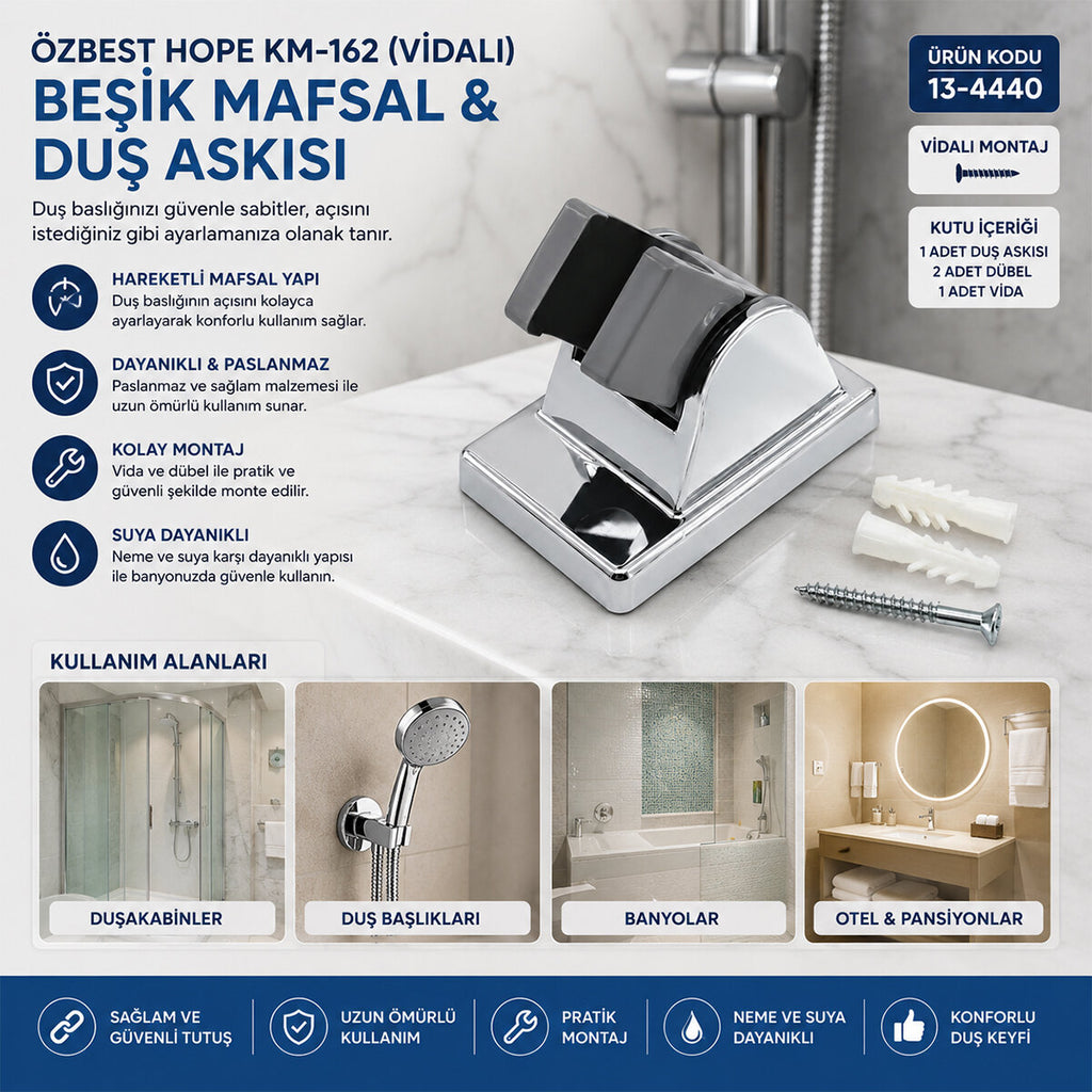 25 ADET VİDALI BEŞİK MAFSAL- DUŞ ASKISI (5538) 2