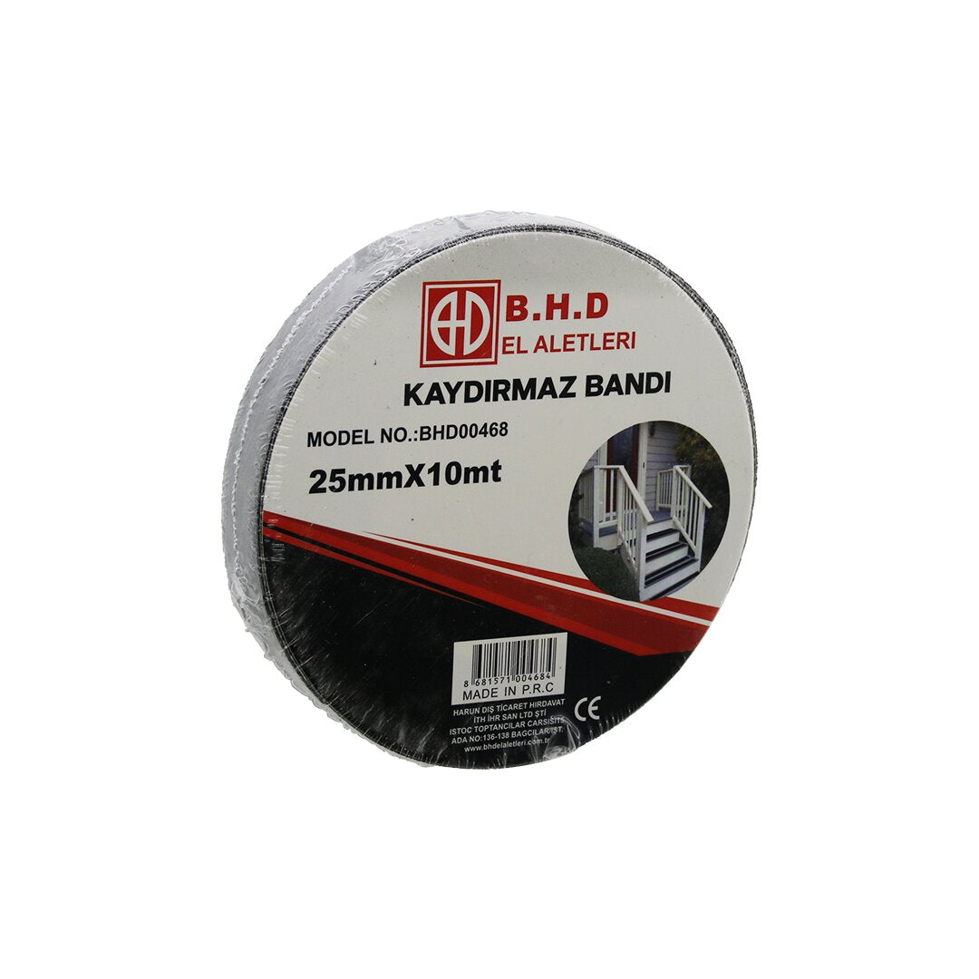 25MM X 10MT KAYDIRMAZ SİYAH BANT (5538) 1