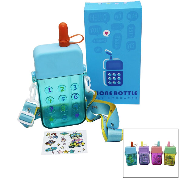 Telefon Tasarımlı Renkli Çocuk Suluk Matara 2