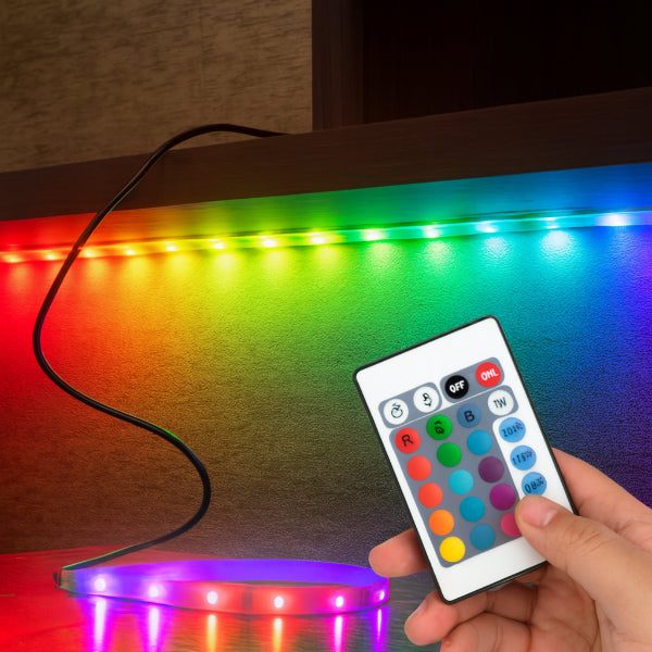 RGB Şerit 30 LED Kumandalı USB Bağlantılı 2