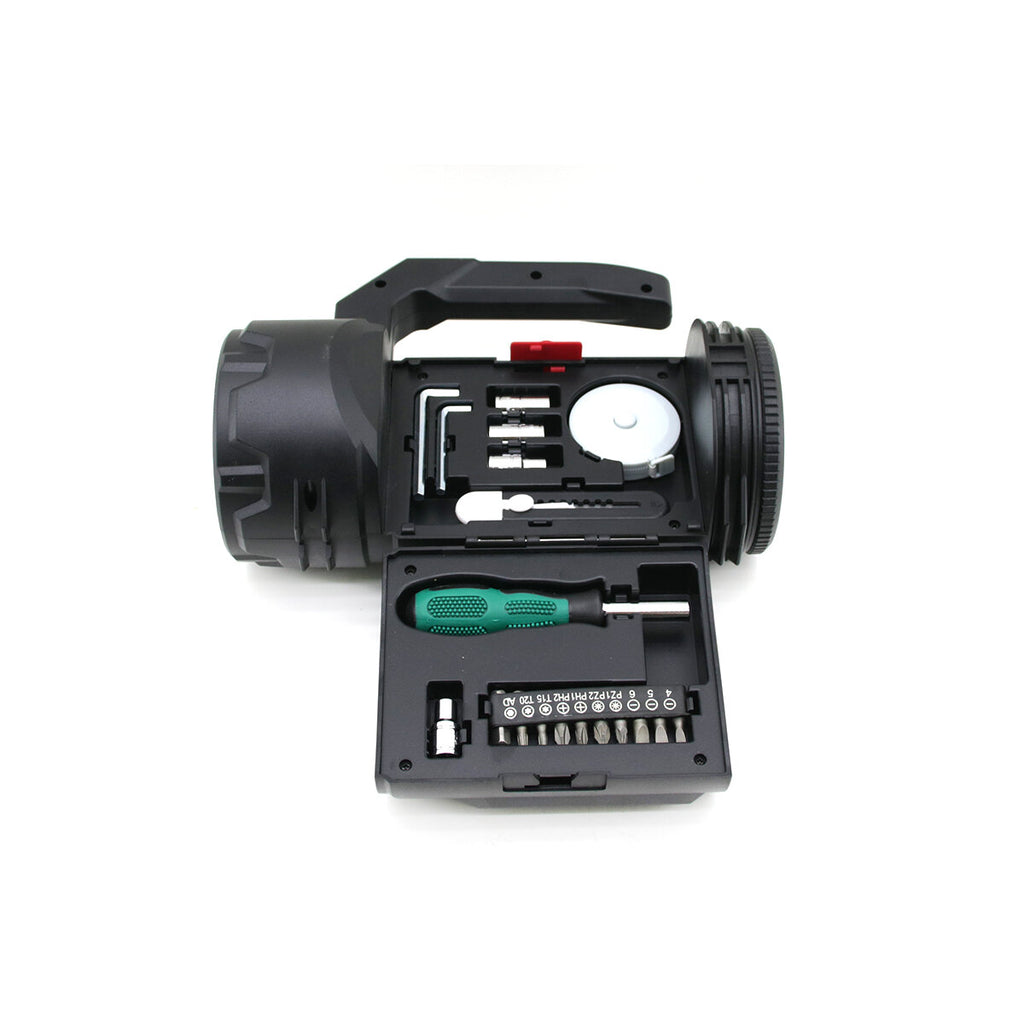 2İN1 19PCS = TAMİR - HIRDAVAT SETİ EL FENER - PROJEKTÖR LED + COB USB - TYPE-C - PİL ŞARJLI HS-310 (5538) 3