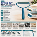 2İN1 BAŞLI PLASTİK SAPLI METAL TİFTİK TÜY TOPLAMA PLS.KAŞIYICI APARAT PET SHOP (5538) 1