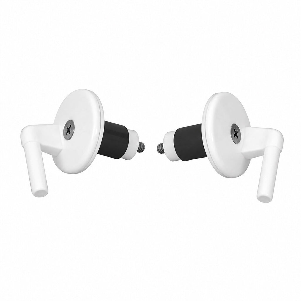 2PCS ÜSTTEN SIKMALI PLASTİK KLOZET KAPAK MENTEŞESİ VİDASI (5538) 1
