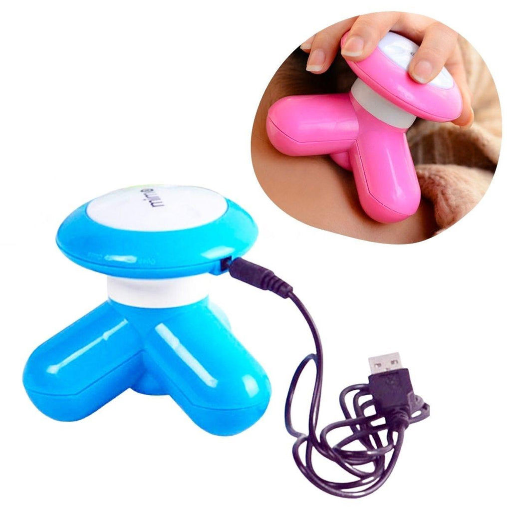 3 Başlıklı Titreşimli USB Şarjlı Mini El Masaj Aleti (5538) 1