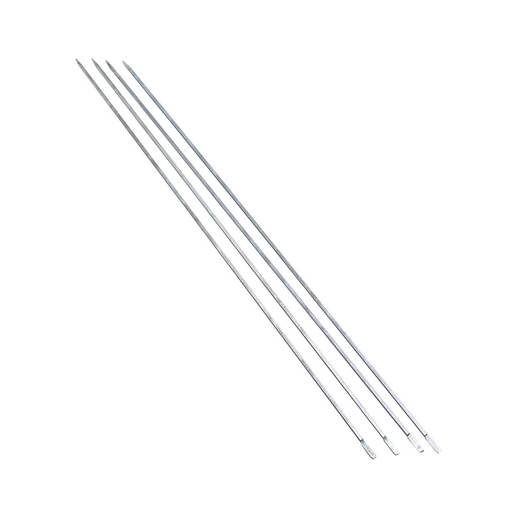 İnce Kare Kesim Metal Ciğer ve Domates Şişi - 50 cm 1