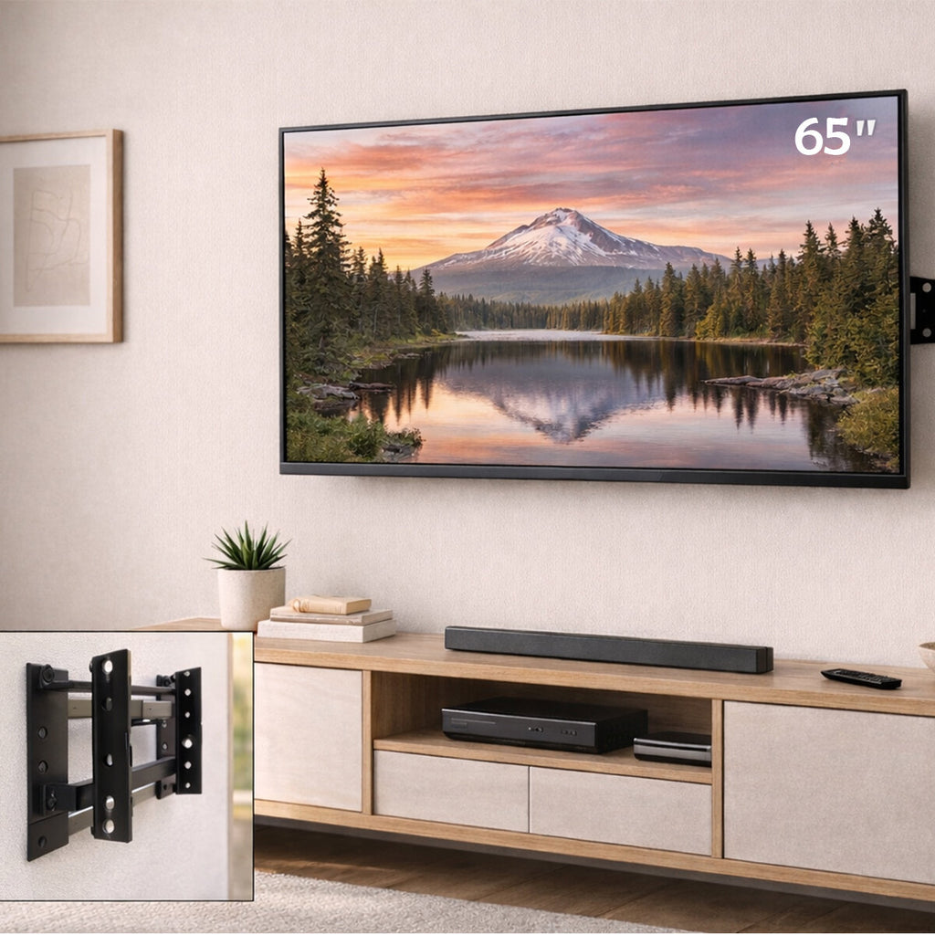 65 İnç ve 32 İnç - 65 İnç Sabit TV Askı Aparatı - LCD LED TV Uyumlu - 82-165 cm 2