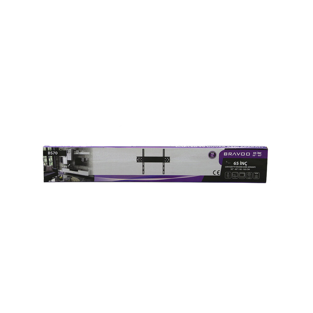 65 İnç ve 32 İnç - 65 İnç Sabit TV Askı Aparatı - LCD LED TV Uyumlu - 82-165 cm 3