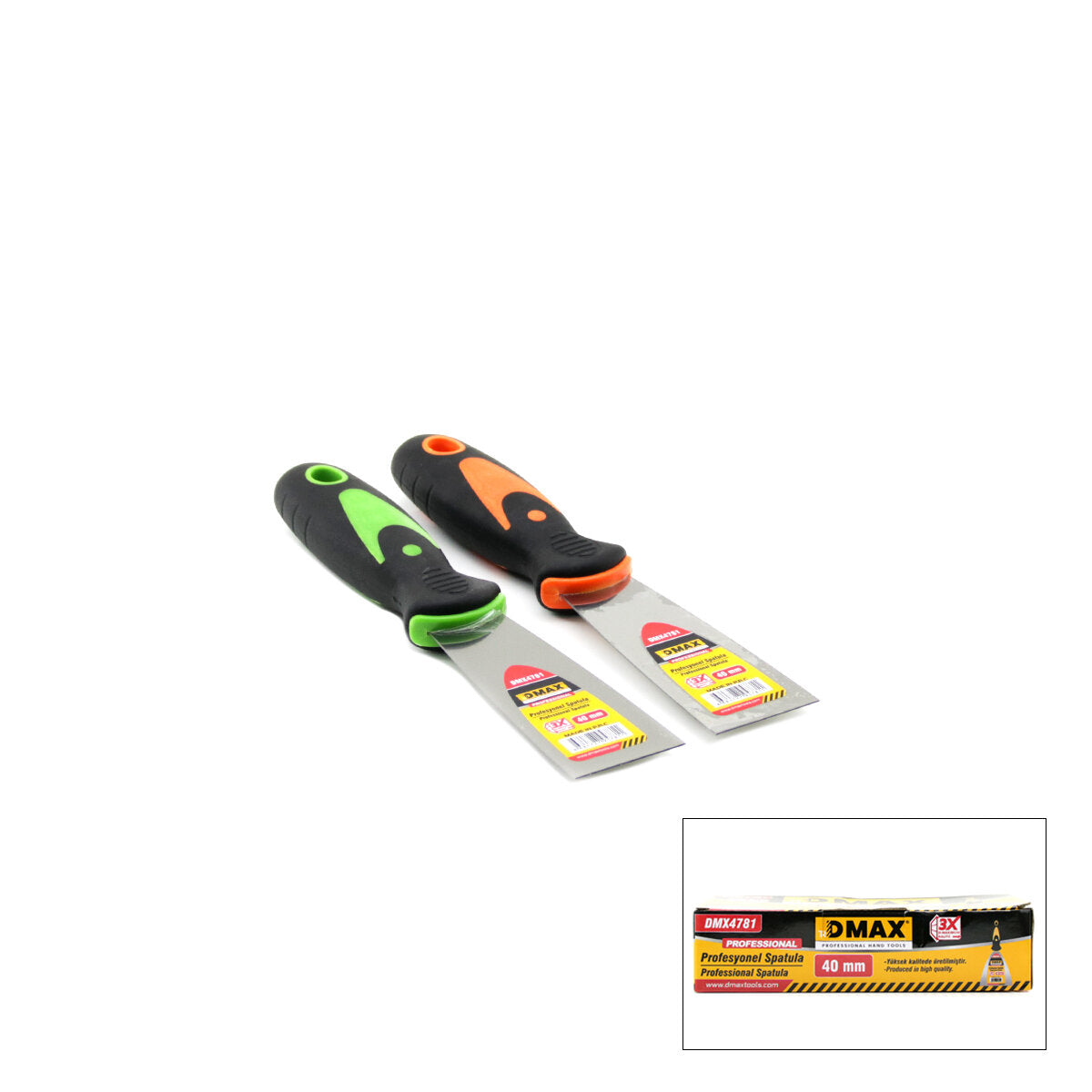 Profesyonel Metal Spatula - 40 mm - Fiber Saplı 1