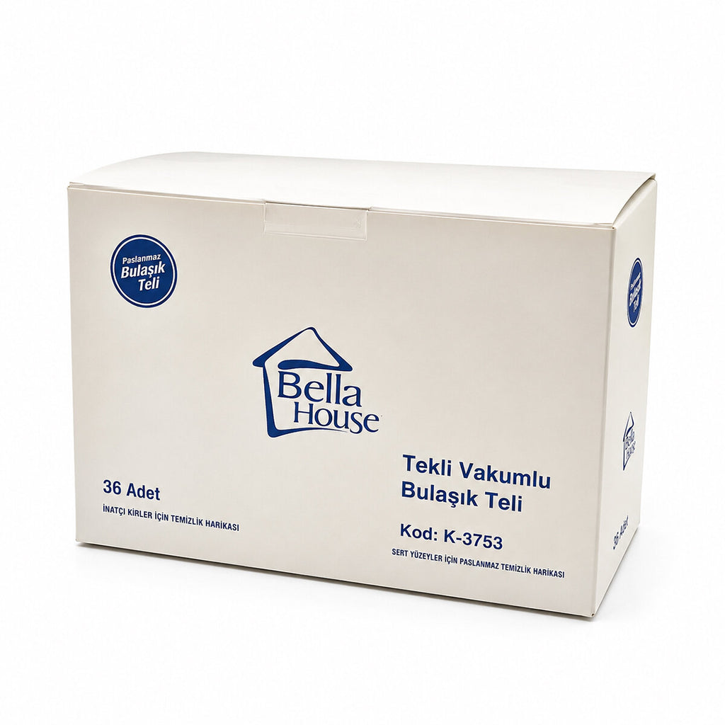 36 ADET VAKUMLU BULAŞIK TELİ TEKLİ PASLANMAZ 15GR (5538) 3
