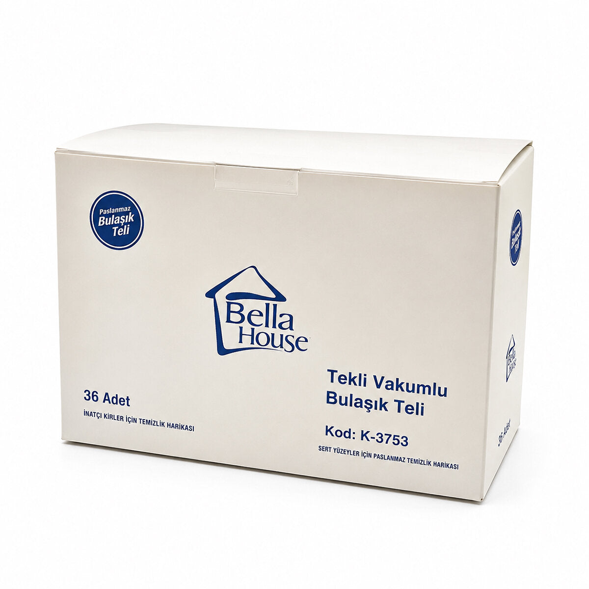 36 ADET VAKUMLU BULAŞIK TELİ TEKLİ PASLANMAZ 15GR (5538) 3