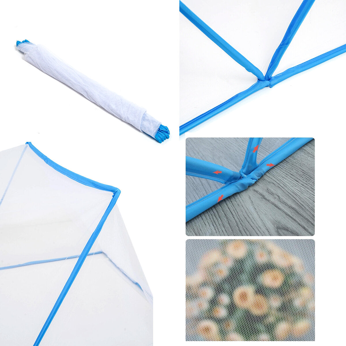 Portatif Bebek ve Çocuk Sinek Koruyucu Cibinlik Tül (50x125 cm) – Katlanabilir Beşik ve Yatak Tülü 5