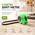 Şerit Metre - 5 Metre Uzunluk - Manyetik Uç 1
