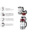 Sinbo 2'si 1 Arada Çaycı - Kettle - 2.0L + 1.2L Kapasite - Cam Gövde 1