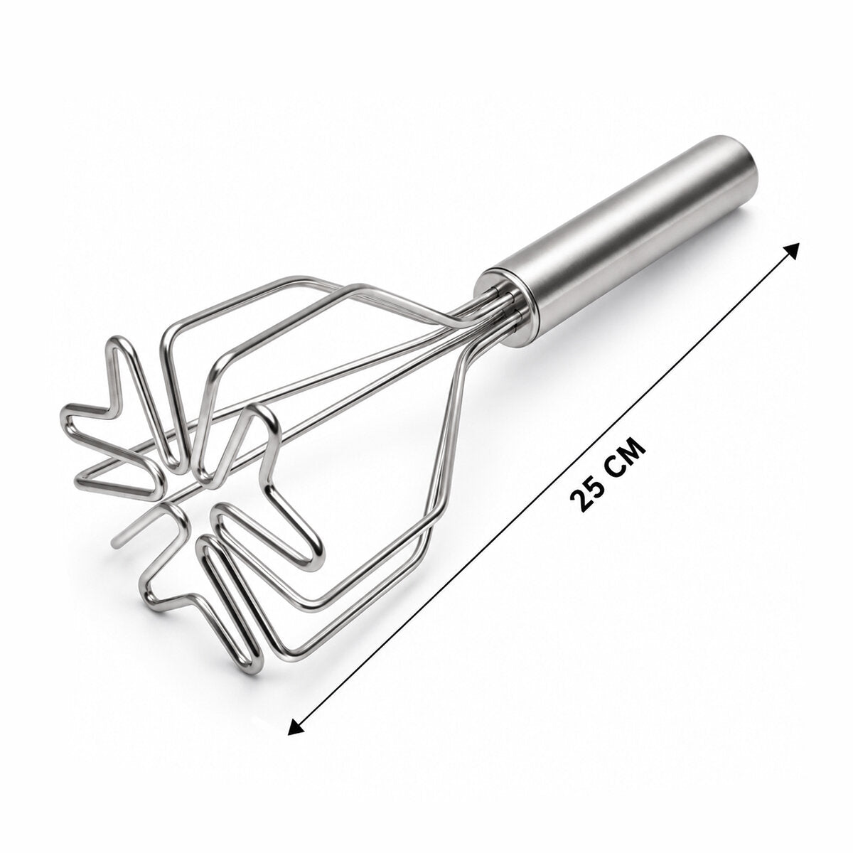 Patates Ezici - Kalp Şekilli - Paslanmaz Çelik - 26 cm Uzunluk 1