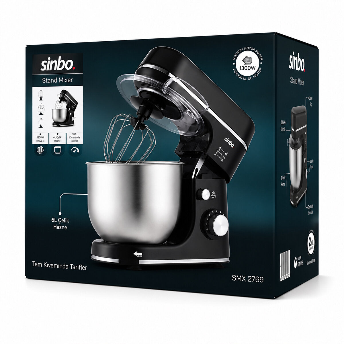 Sinbo Standlı Mikser - Siyah Renk - 12 Litre Hazne 3