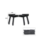4 ADET SİYAH SOFRA AYAK KOMPLE PLASTİK 20CM AÇ KAPA (5538) 1
