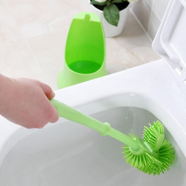 Ergonomik Silikon Tuvalet Fırçası 2
