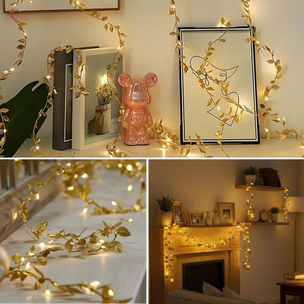 3 Metre Yaldızlı Gold LED Işık 5