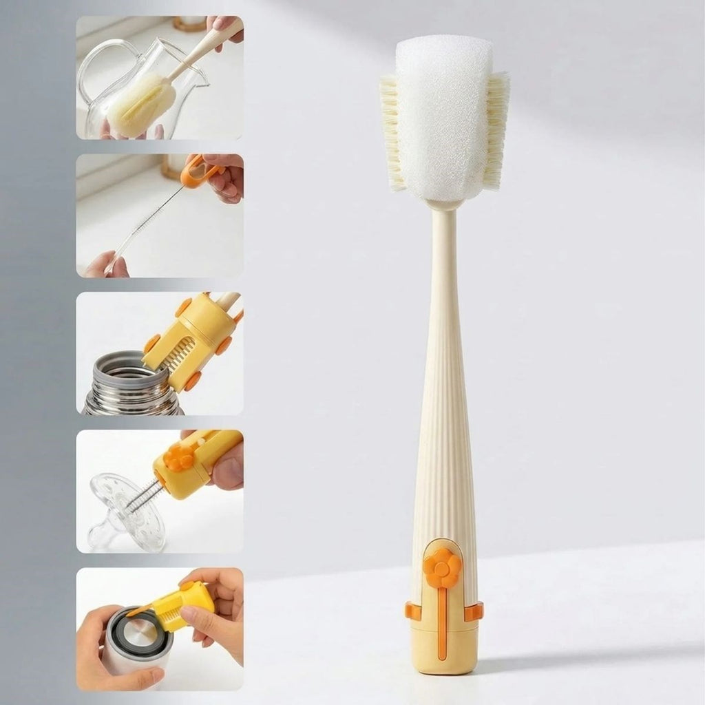 5’i 1 Arada Çok Amaçlı Şişe Temizleme Fırçası – Sürahi, Kavanoz, Pipet, Kapak, Emzik ve Biberon Temizlik Seti (5538) 1