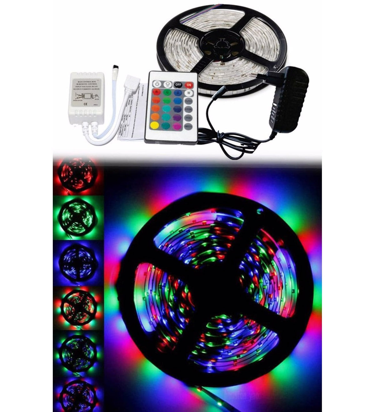 5 Metre Rgb Şerit Led Seti-İç ve Dış Mekan Silikonlu-Tak Çalıştır (5538) 2