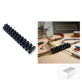 50 ADET SİYAH PLASTİK SIRA KLEMENS (5538) 1