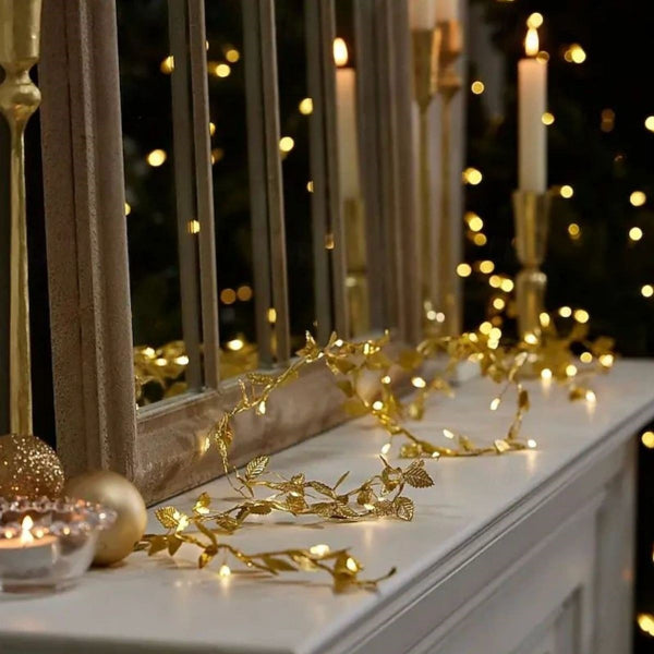 3 Metre Yaldızlı Gold LED Işık 4