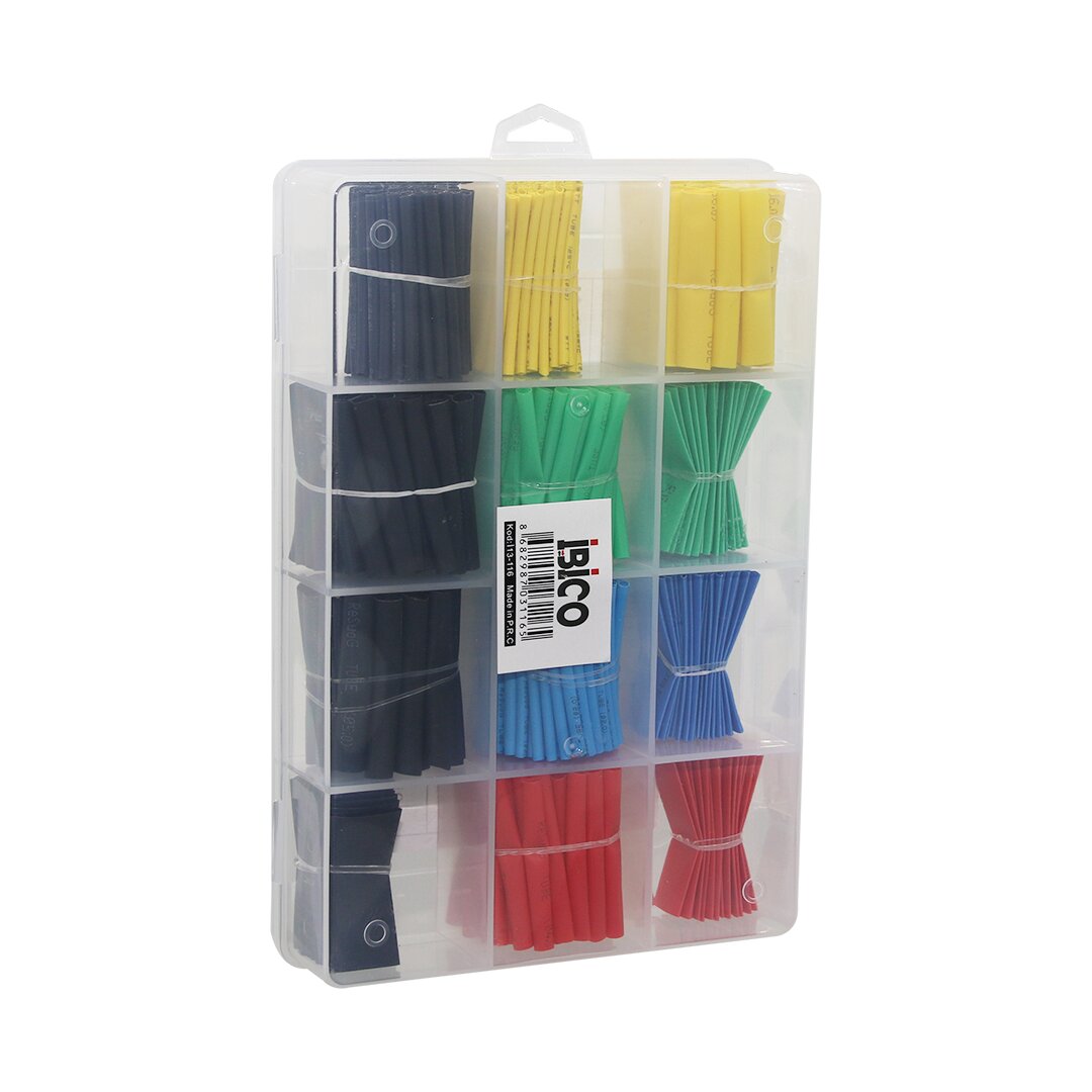 530PCS MAKARON KABLO TAMİR SETİ ISIYLA BÜZÜŞMELİ DARALAN HORTUM (5538) 1