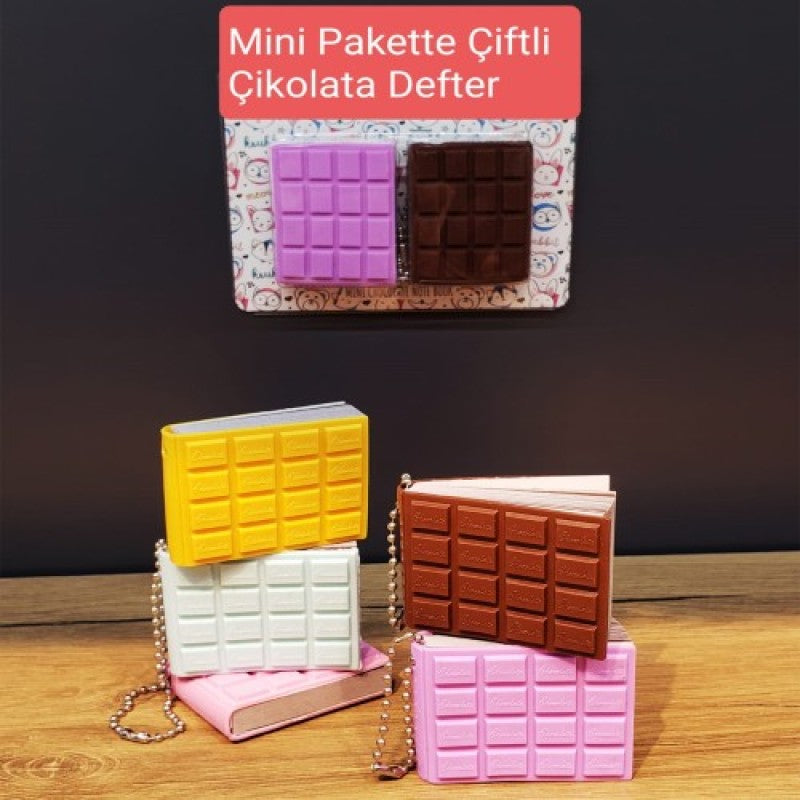 Mini Çiftli Çikolata Not Defteri 1