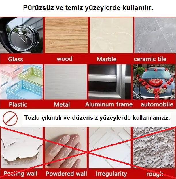 60 Parça Kolay Açılır Güçlü Çift Taraflı Bant 18mm*50mm (5538) 4