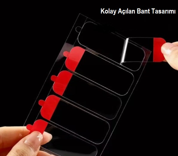 60 Parça Kolay Açılır Güçlü Çift Taraflı Bant 18mm*50mm (5538) 5