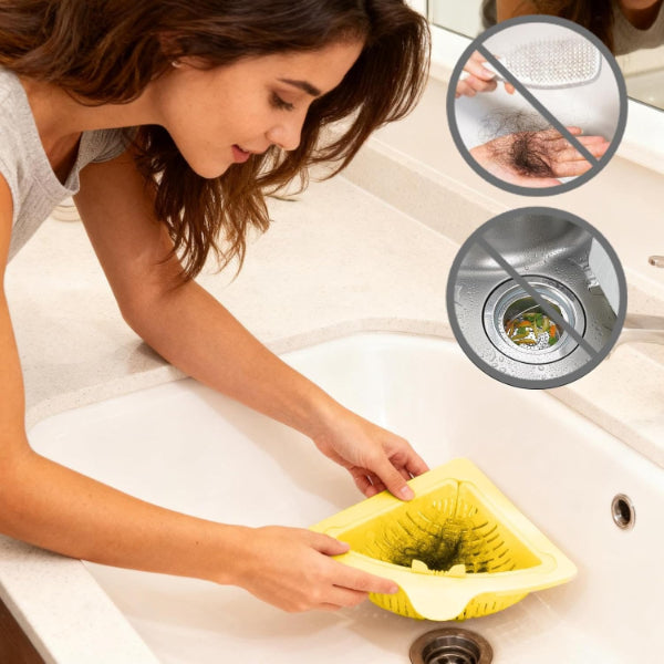 Mutfak ve Banyo Üçgen Lavabo Süzgeci 5