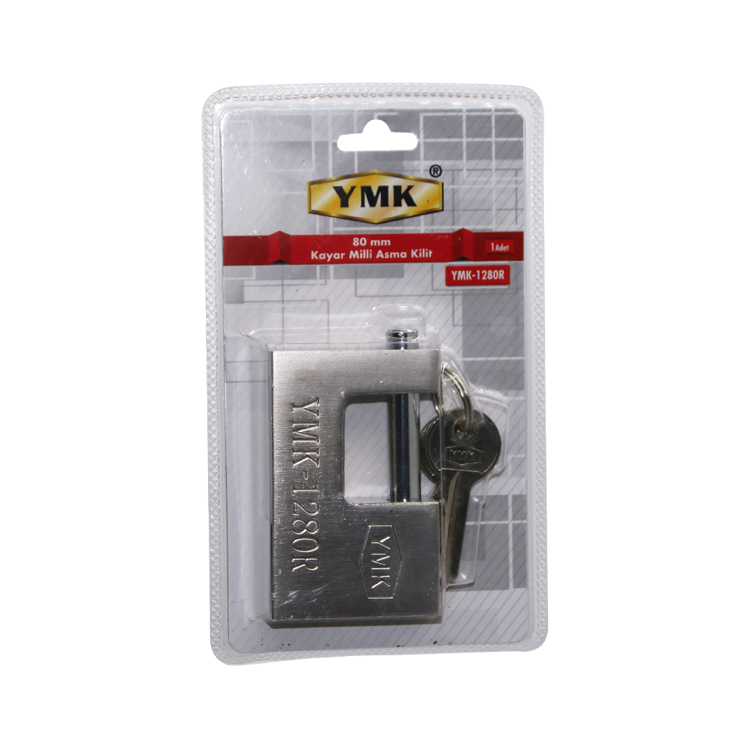 80MM GRİ KAYAR MİLLİ ASMA KİLİT (5538) 1