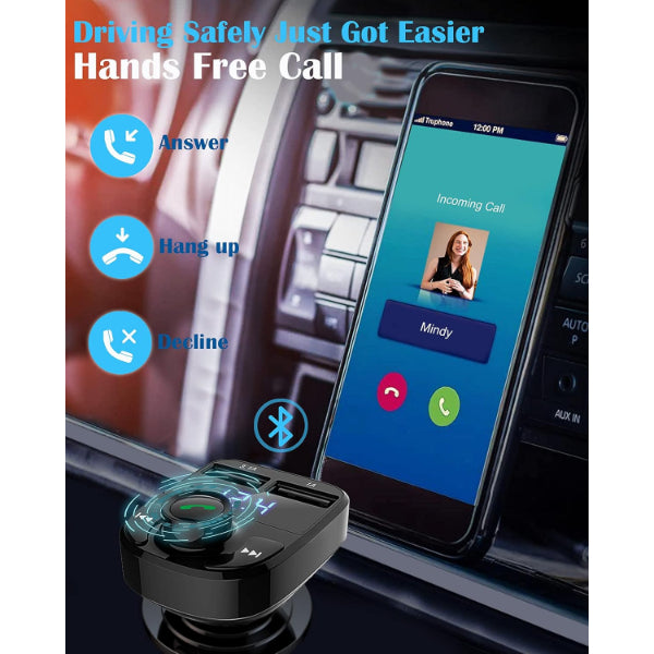QC 3.1A USB & PD /TF FM Transmitter 5