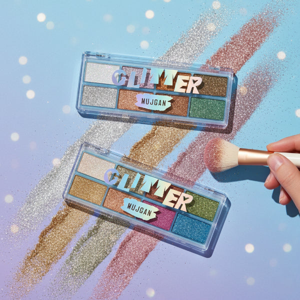 8 Renk Yaz Glitter Far Paleti - 2'li Set 1