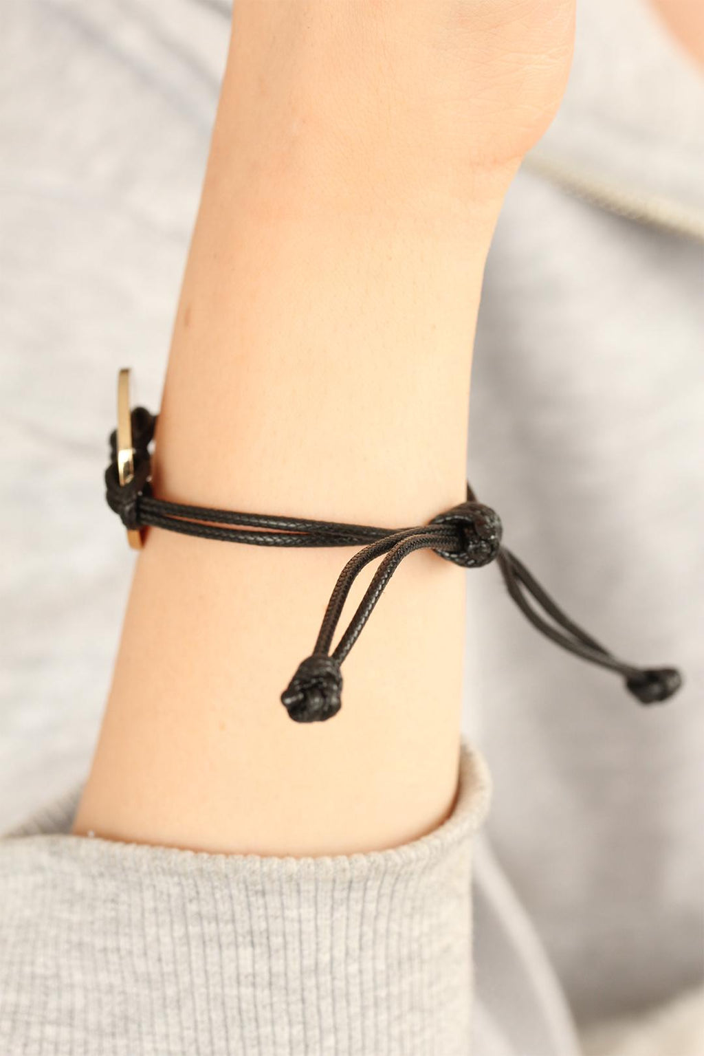 COOL (Havalı) Siyah Deri İpli Unisex Mood Bileklik 2