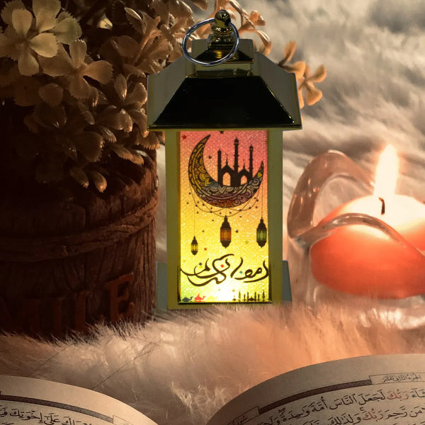 Ramazan Temalı Küçük Kare Kubbe LED Lamba 4