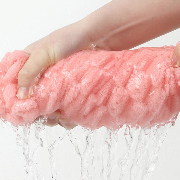 Mikrofiber Örgü Saç Kurutma Bone Havlu 4