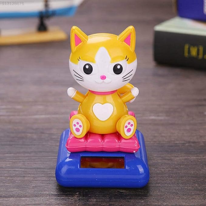 Güneş Enerjili Solar Sallanan Kedi 1