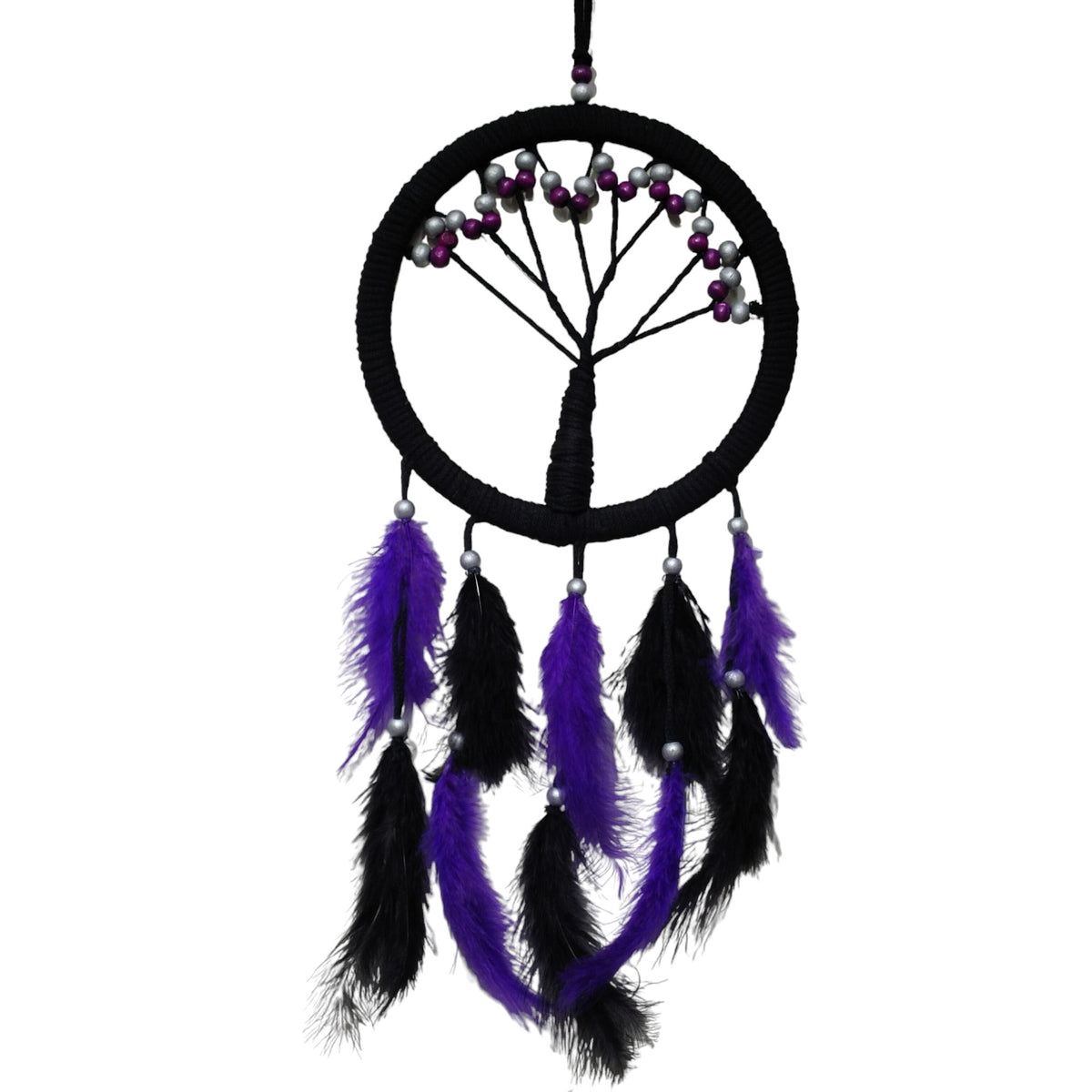 Mor İncili Hayat Ağacı Dream Catcher 2
