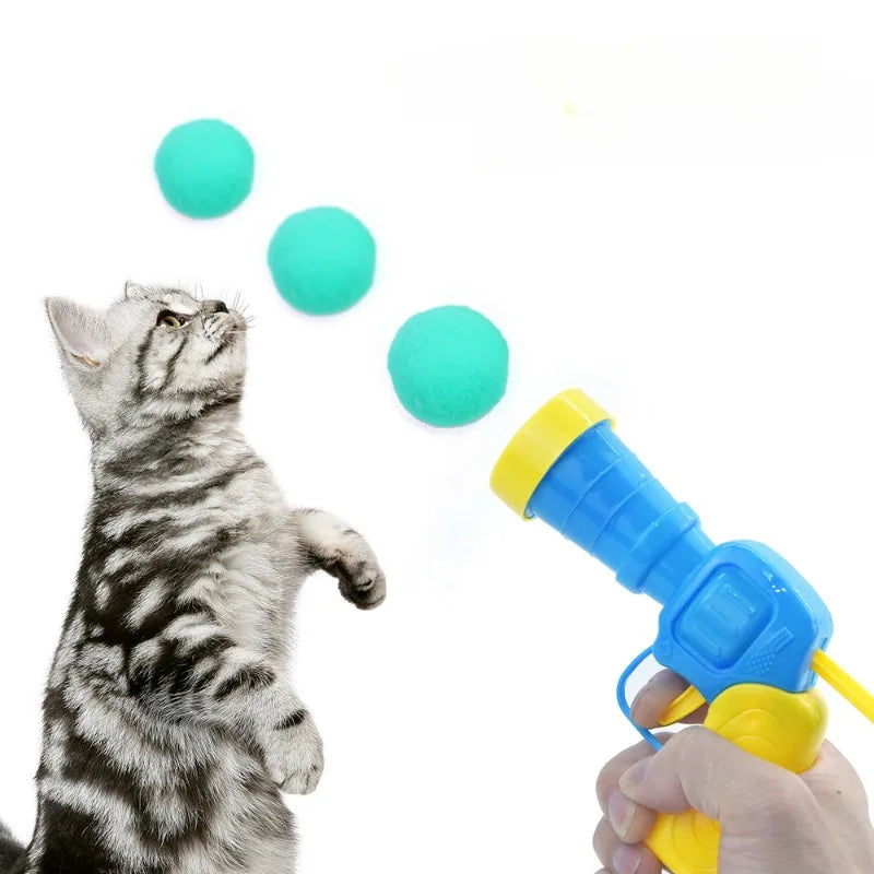 Peluş Top Atan İnteraktif Kedi Oyuncağı 1