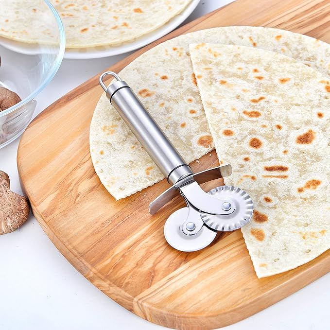 Çift Başlıklı Pizza Hamur Bıçağı 1