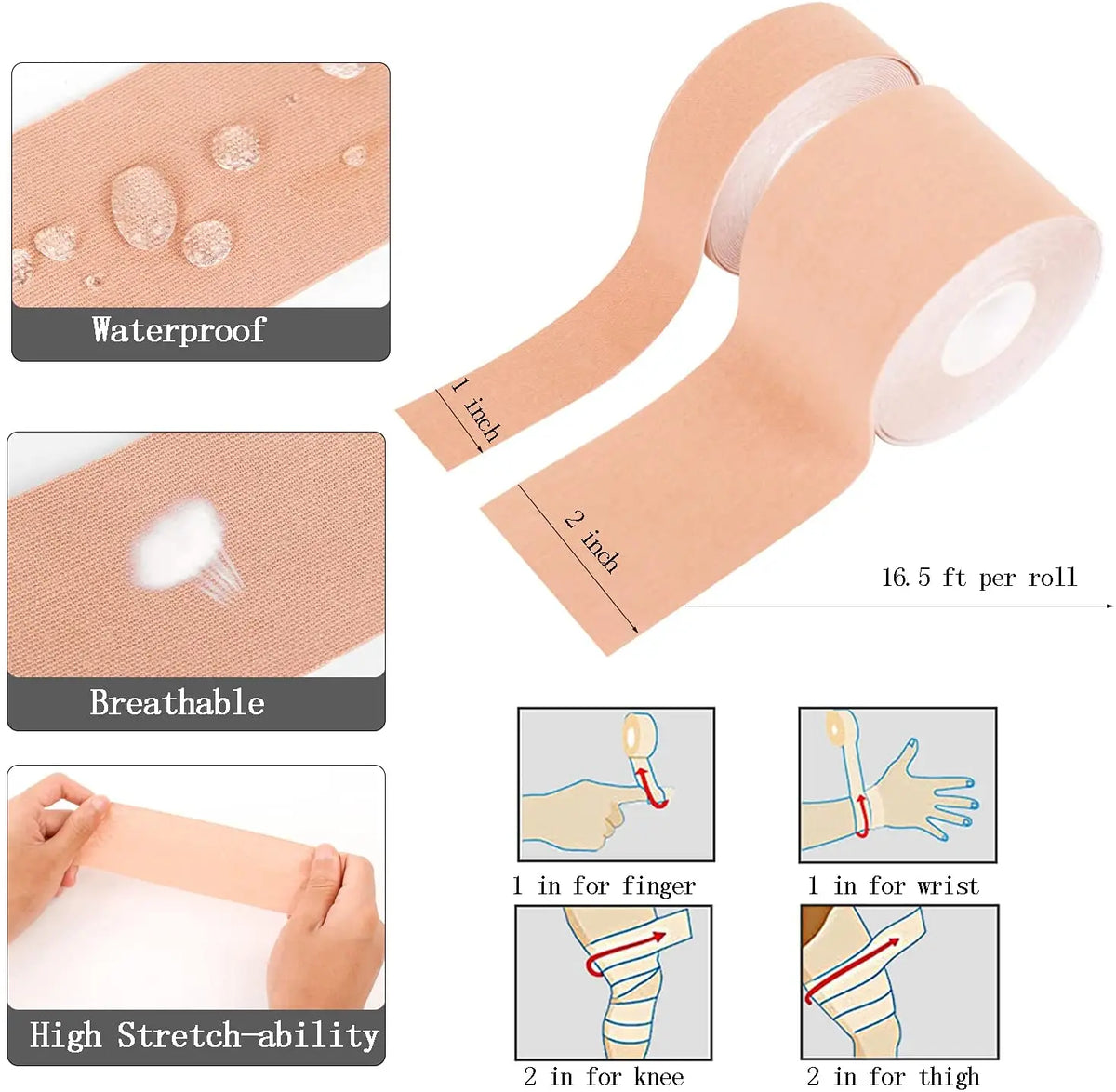 Göğüs Dikleştirme Bandı S Beden 2.5 Cm. 4