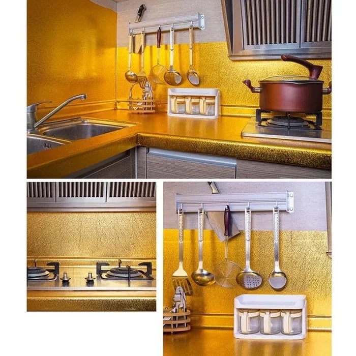 Yapışkanlı Gold Mutfak Tezgah Folyosu 4